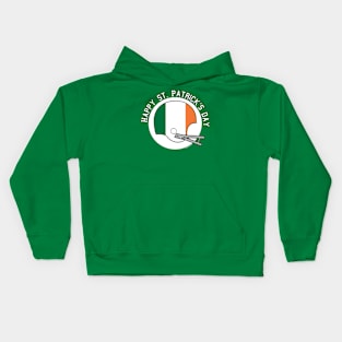 St. Patrick's Day Irish Flag Helmet Kids Hoodie